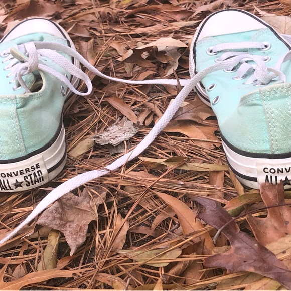 Converse Women's Mint Green Sneakers - Picture 4 of 6